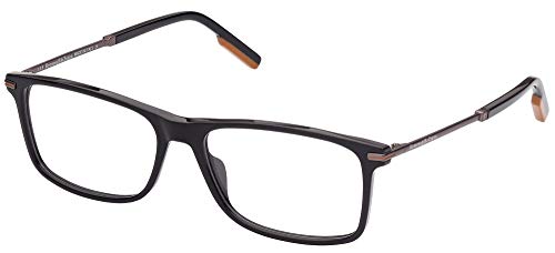 Ermenegildo Zegna Rechteckige Brille EZ5185 001 Schwarz/Gunmetal 57mm,...