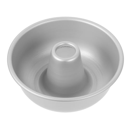 Cabilock Non-Stick 13x5.5cm Round Aluminum Bread Pan for Baking Donuts, Muffins, Cupcakes, Ice Cream, Mousse, Gelatin