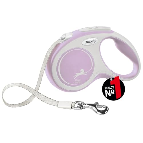 flexi® Comfort S Gurt 5 m rosa, Roll-Leine für Hunde bis 15 kg