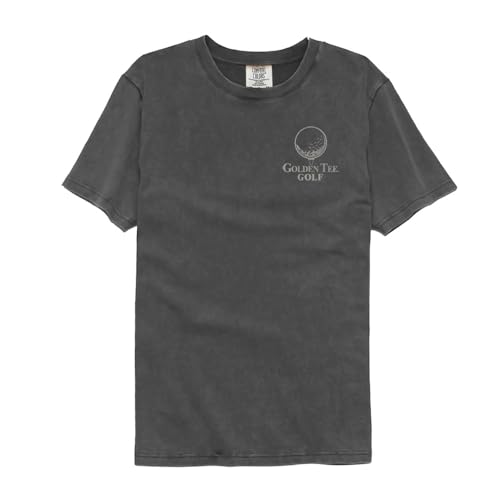 Premium Collection Golden Tee Golf Front & Back Print Adult Comfort Colors T Shirt Video Game Graphic Tee