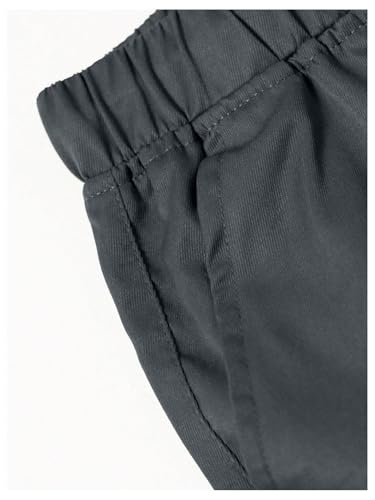 GORGLITTER Men's Flap Pocket Baggy Cargo Pants Straight Leg Drawstring Waist Trousers4