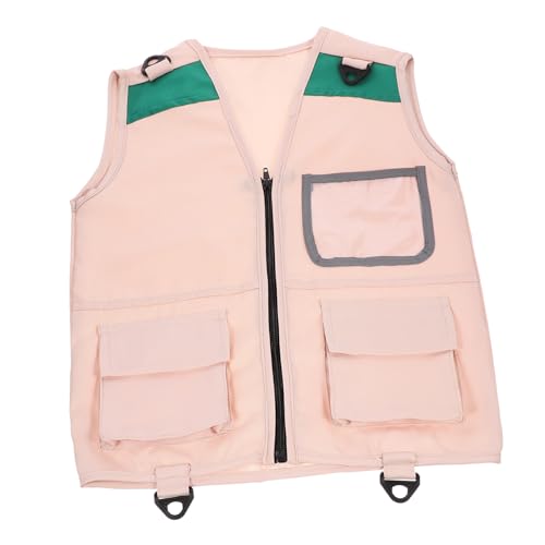 BESPORTBLE Explorer Vest for Outdoor Adventures Lightweight Cosplay Prop with Multiple Pockets for Boys for Role Playing and Stage Performances
