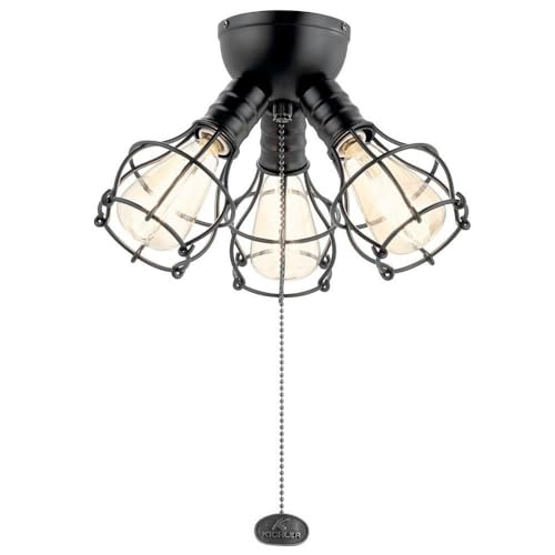 Kichler Industrial Satin Black Light Kit