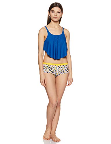 Image of Amante Women's Flounced Swim Crop Top