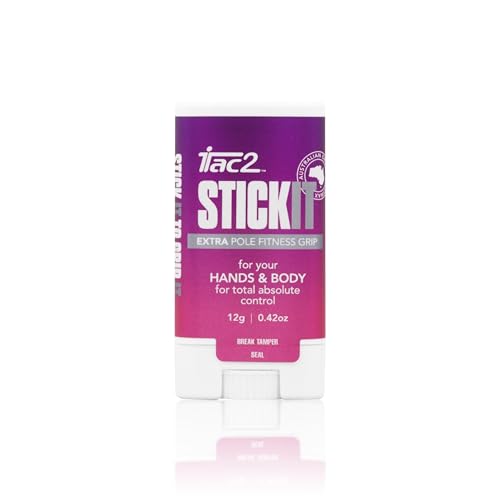 iTac2® StickIT Extra Strength Pole Grip – Long-Lasting Beeswax Grip Aid for Pole Dancing, Aerial Silks, Fitness & Sports – Natural, Waterproof, Anti-Slip Formula for Dry Hands