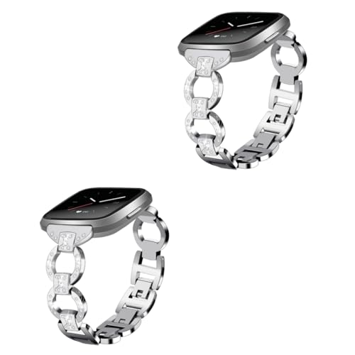 Bracelets en acier inoxydable raffinés HEMOTON aux détails diamantés