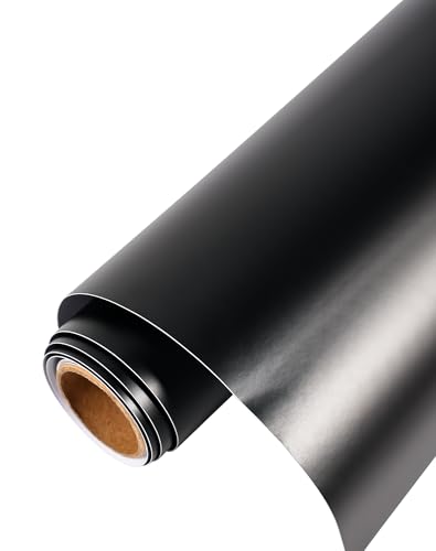 Image of Matte Black Vinyl Wrap Film for Cars, 3ft x 5ft Car Vinyl Wrap Roll for Car Body Protection, Scratch Resistance with Air Release Technology (Matte Black)