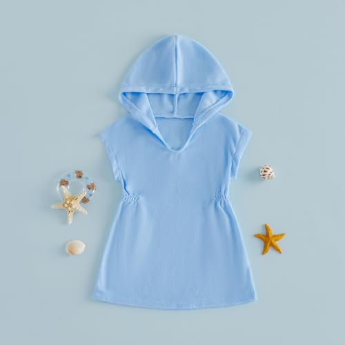 Image of Toddler Little Girl Swim Cover Up Beach Towel Coverup Bathing Suit Cover Ups Swimsuit Summer Baby Beach Essentials