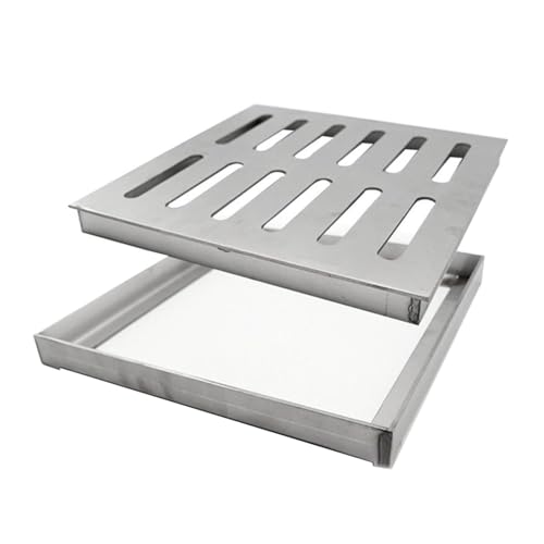 Grille en acier inoxydable 304 pour drain de patio extérieur 10x10 cm - 2