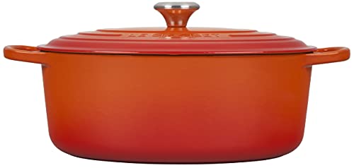 Le-Creuset-Enameled-Cast-Iron-Signature-Oval-Dutch-Oven-8-qt-Flame