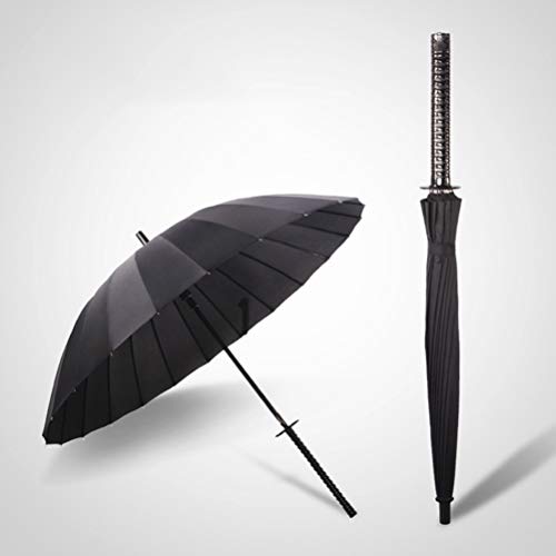Neutral Sword Umbrella Katana Umbrella Samurai Sword Umbrella Japanese Umbrella Samurai Umbrella Creative Strong Windproof Semi-Automatic Knife Umbrella Decoration Birthday Gift (8 Bone)