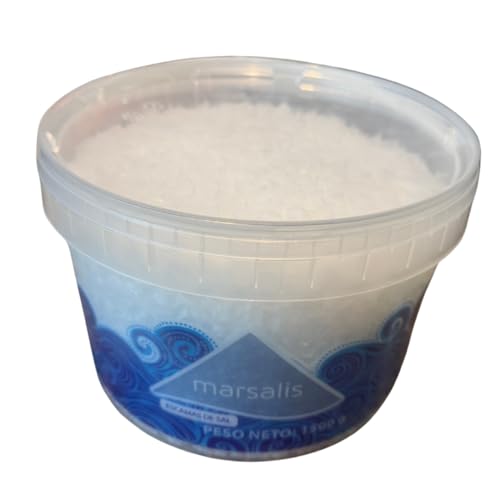 Cubo 1,5 kg Sal de Escamas Marsalis - Sal Marina Gourmet para Cocina Premium