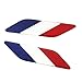 1 Paire En Aluminium Drapeau France Drapeau Autocollant Universel Emblème Parallélogramme Autocollant Forme Pour Voiture De Course Automobile Véhicule Garde-Boue Jupes Latérales Botte Pare-chocs Porte