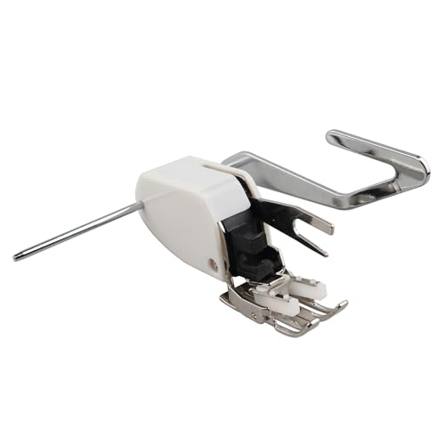 Jopto Pied de Biche de Machine à Coudre Double Entrainement Pied Presseur Surjeteuse avec Guide de Courtepointe Reglable pour Singer Brother Janome Babylock...