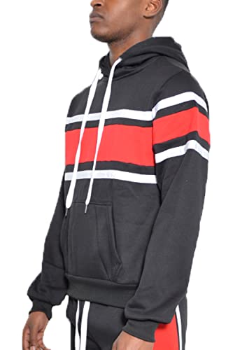 Men's Color Block Hoodie Sweatshirt with Pocket