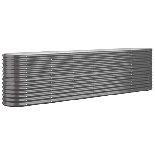 vidaXL Hochbeet Verzinkter Stahl 260x40x68 cm Anthrazit