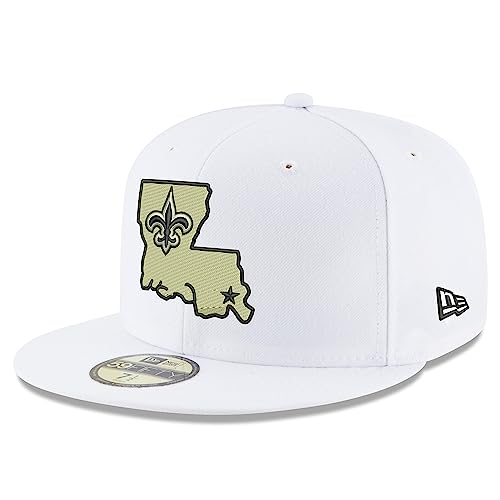 Casquette New Orleans Saints New Era 59FIFTY Blanc pour vos Matchs