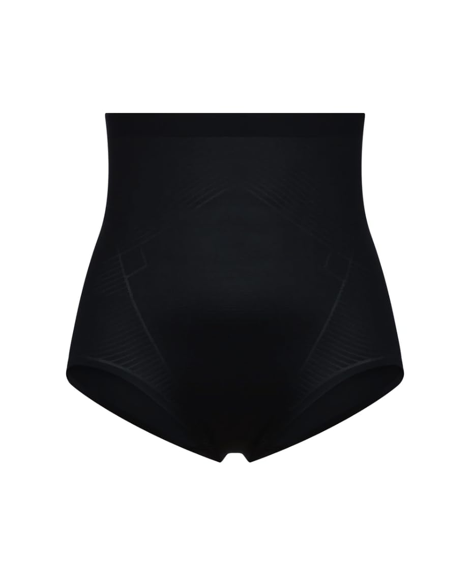 SPANXInvisible Shaping High-Waisted Brief with Printed Power Shaping Technology, Medium Support, Firm Compression (US, Alpha, Large, Regular, Regular, Very Black)