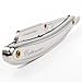 Parker SR1 Stainless Steel Straight Edge Barber Razor – Professional Shavette for Barbers & Home Use with 5 Premium Platinum Half Blades – Replaceable Blade Straight Razor for Close, Smooth Shaves
