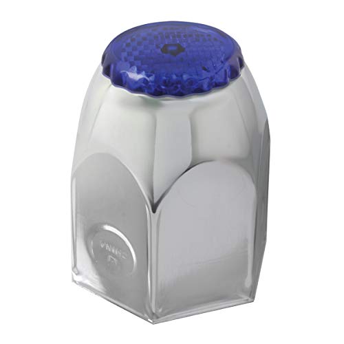 Image of GG Grand General 10310SP 1-1 /2 X 2 Inches Chrome Nut Cover w /Blue Reflector, Set of 10