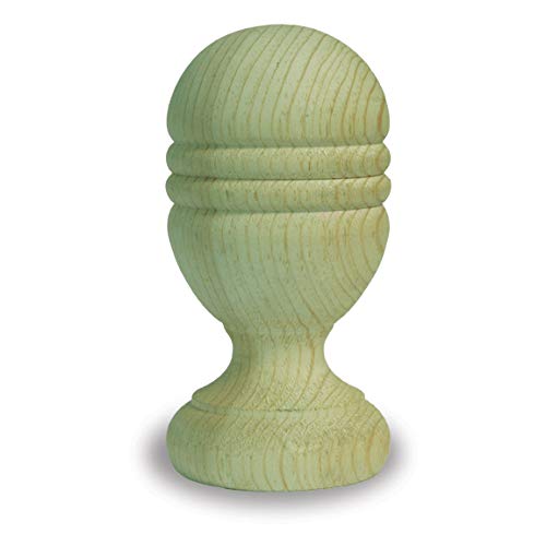Image of Queen Elizabeth Finial 4 inch -Pressure Treated
