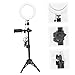 Uonlytech 1set Desktop Tripod Led Ring Light Phone Holder Fill Light for Live Streaming and Photography Durable Material Compatible USB Devices Stand