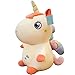 EXQULEG Einhorn Plüschtier, Einhorn Kuscheltier Stofftier Kissen, Plüsch Einhorn Plüschpferd Geschenk für Kinder Mädchen (Weiß,30cm)