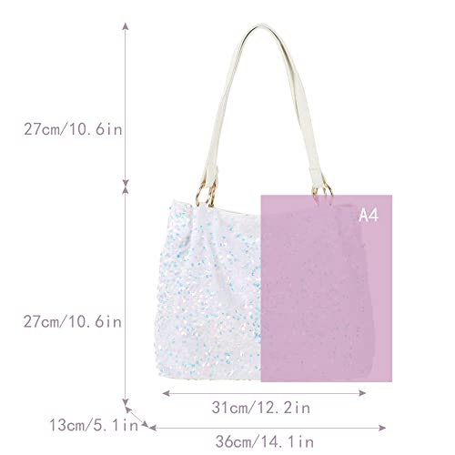 Bolso Tote de Lentejuelas Brillantes para Mujer miniatura 4