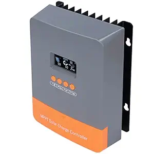 Ubersweet Photovoltaic Charging Controller, Multiple Load Control Energy Statistics MPPT Solar Charge Controller LCD Display 3 Stage Mode forPower Generation System