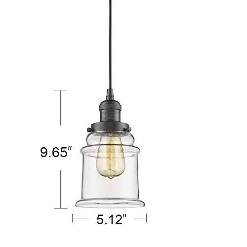 Image of Kiven One Glass Jar, Fixture Replacement Bell Clear Glass Shade