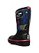 Bogs Classic II-Warped Stripes (Toddler/Little Big Kid) Rain Boot, Black Multi, 1 US Unisex