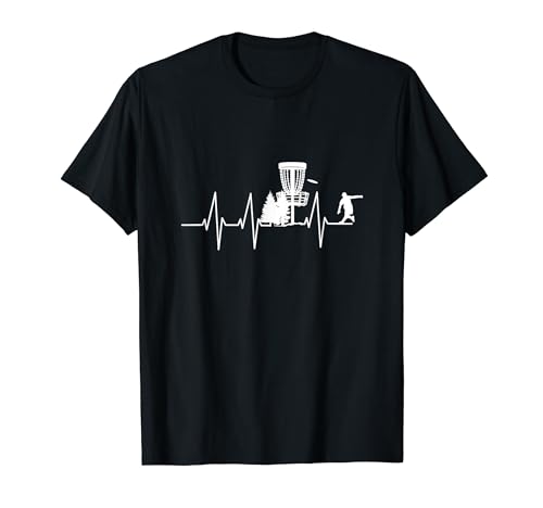 Amantes del golf Heartbeat Disc Camiseta