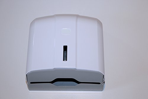 Preisvergleich Produktbild CleanSV® Via Weiss Handtuchspender für Papierhandtücher, Falthandtuch-Spender aus Kunststoff 27 cm x 27 cm x 13 cm