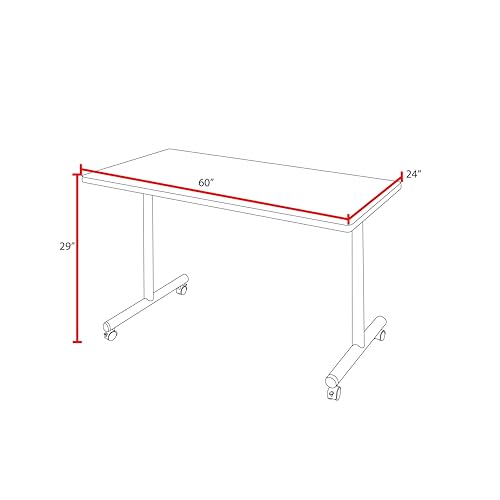 Image of Regency Kobe 60 x 24 in. Mobile T-Base Training Table- Cherry, 2 Zeng Stack Chairs- Black