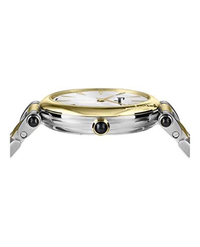 Ferragamo Idillio Collection Luxury Womens Watch Timepieces with a Two Tone Bracelet Featuring a Gold Case and a Silver Dial2