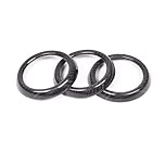 HCBBCEW Compatible With 2016-2023 Mazda MX-5 ND Modified Real Carbon Fiber Air Conditioning Vent Trim Rings Car Interiors Accessories(Black)