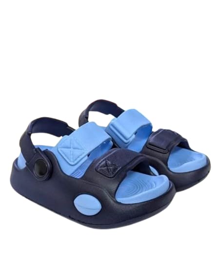 Image of GIMME ! Summer Comfort Unisex Sports Sandals, Navy and Royal Blue, Adjustable Straps, Non-Slip Footbed, Beach Walking Casual Wear 7100
