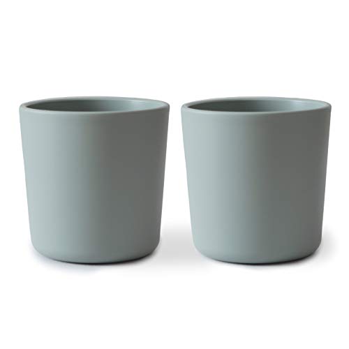 Image of mushie Dinnerware Cups For Kids | Made in Denmark, Set of 2 (Sage)