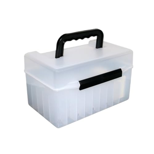 Caja de herramientas de pesca, caja de almacenamiento multifuncional para cebo con agujero de drenaje para una mejor organización y accesorios