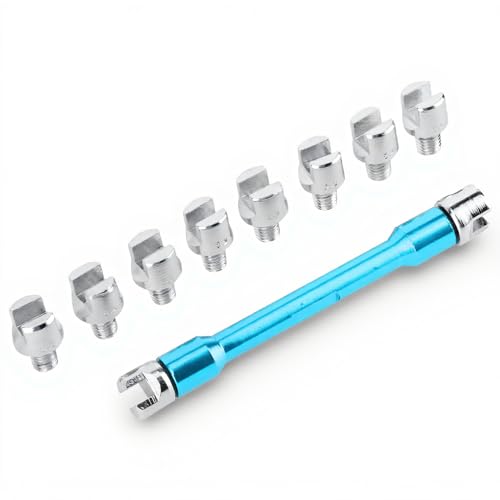 Image of Motorcycle Spoke Wrench Set 10 Piece Dirt Bike Spoke Wrench Tool Kit with Storage Box (for XR CRF KLX TTR 50 70 110 250) dirt bike spoke wrench spoke wrench Attrezzi
