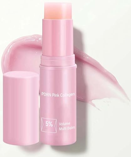 PDRN Pink Collagen Volume Multi Balm Hydrating Collagen Balm Smooth Fine Lines and Wrinkles Deeply Hydrates and Nourishes the Skin Gentle Formula for Face Eye & Lip 10 G/0.35 OZ (1PC)