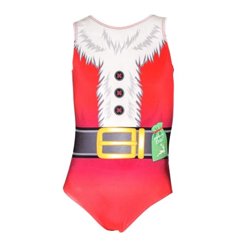 Destira Ms. Claus Christmas Gymnastics Leotard for Girls Holiday Size 8
