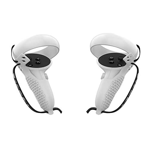 AMVR Touch Controller Grip Cover for Oculus Quest 2 Anti-Throw Handle Protective Sleeve Accessories with Adjustable Wrist Knuckle Strap AMVR Touch Controller Grip Cover for Oculus Quest 2 Anti-Throw Handle Protective Sleeve Accessories with Adjustable Wrist Knuckle Strap