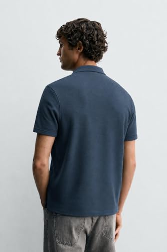 Image of Alan Jones Clothing Men's Waffle Knit Shirt | Casual Relaxed Fit Short Sleeve Button Down | Textured Cotton Blend Shirt