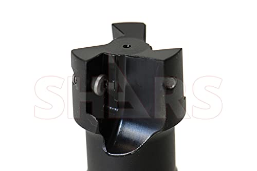 SHARS 1-1/4" 90 Degree Square Shoulder Indexable End Mill with 3 PCS of APKT 1604 Insert 404-2866+404-6541(3) P[