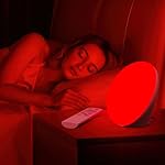 670nm Red Light Therapy Sleep Device & 10,000 Lux Sun Lamp – Dual Function Sleep Aid and Sunlight Lamp, Red Night Light Lamp to Support Deep Relaxation and Improve Sleeping for Adult & Kid Bedroom - Image 2