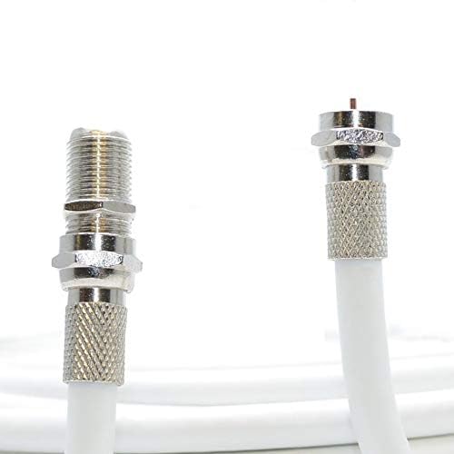 15M White Coax Cable For Virgin Media, Sky TV, Broadband Extension and Tivo & Superhub (15M, WHITE)