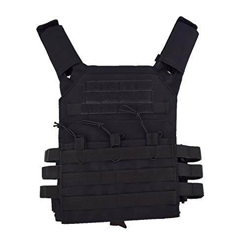 Mlida Tactical Vest Outdoor Breathable Combat Training Vest Nylon Adjustable for Hunting CS Game - Thumbnail 2