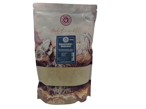 Paul & Paulina Schonkostbrei/Welpenbrei 1kg mit Ziegenvollmilchpulver, Hirse, Fenchel I Ergänzungsfuttermittel für Hunde und Katzen