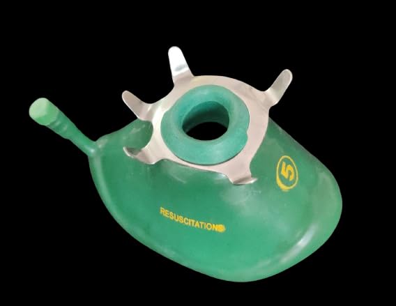 RESUSCITATIONS Anaesthesia Antistatic Anatomical Face Mask – Size 0 (Green) | Anatomical Face Mask for Neonatal Use | Antistatic, Soft Cushion Seal | Ideal for Hospitals & Emergency Kits 1